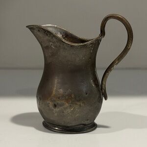 VINTAGE 1940s Silver Soldered Pitcher by Pashley & Davids NY 3.5” Inches